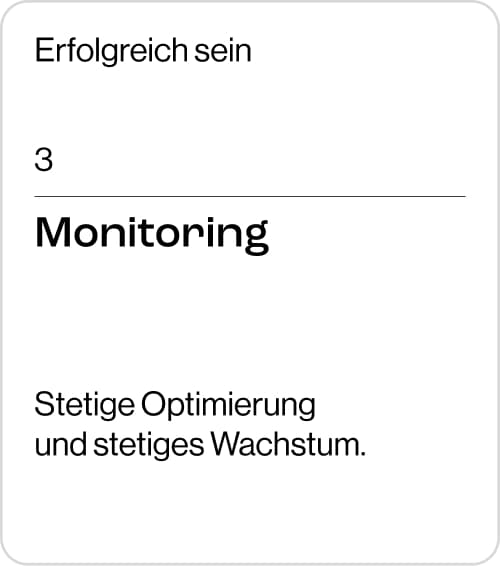Monitoring: Continuous optimization and growth